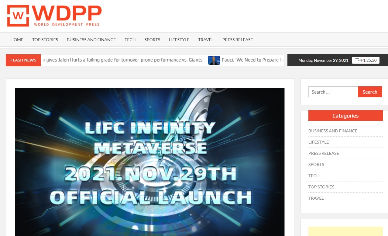 LIFC正式上线SunSwap，LIFE INFINITY元宇宙蓄势待发-启示财经